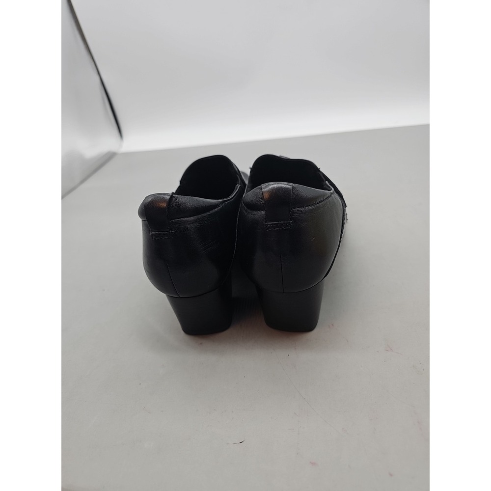 Womens Clarks Rosalyn Nicole Black 7.5 D Comfort Bootie Block Heel - Picture 4 of 7